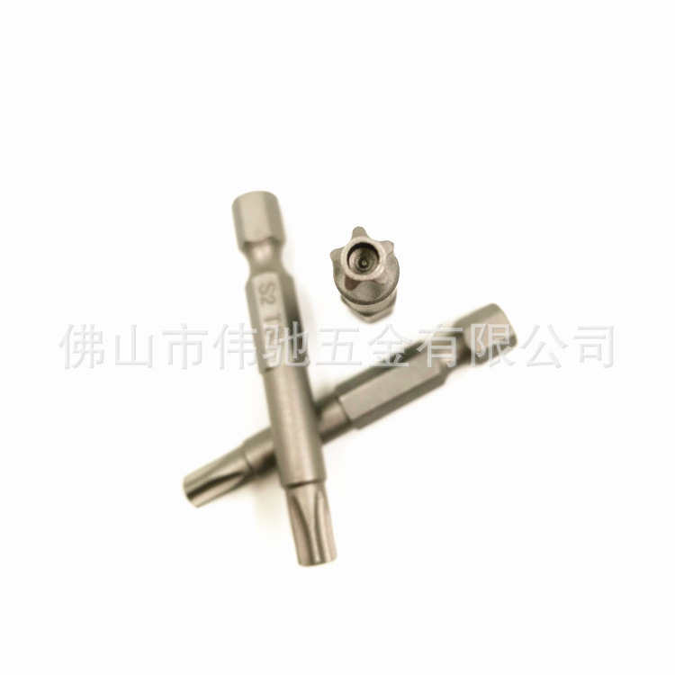 S2 Five-pointed star air screwdriver bit, five-star plum blossom screw air screwdriver tip, electric pneumatic screwdriver bit, middle hole with strong magnetic field Application Scenario