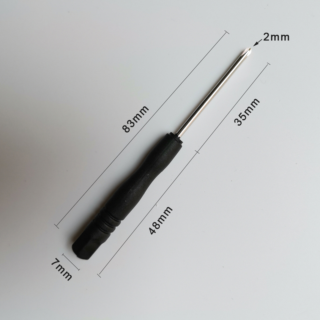 2mm small screwdriver 0.8 five-star T2T3T4 small screwdriver 0.8 through-needle small screwdriver disassembly small flat-head screwdriver Application Scenario