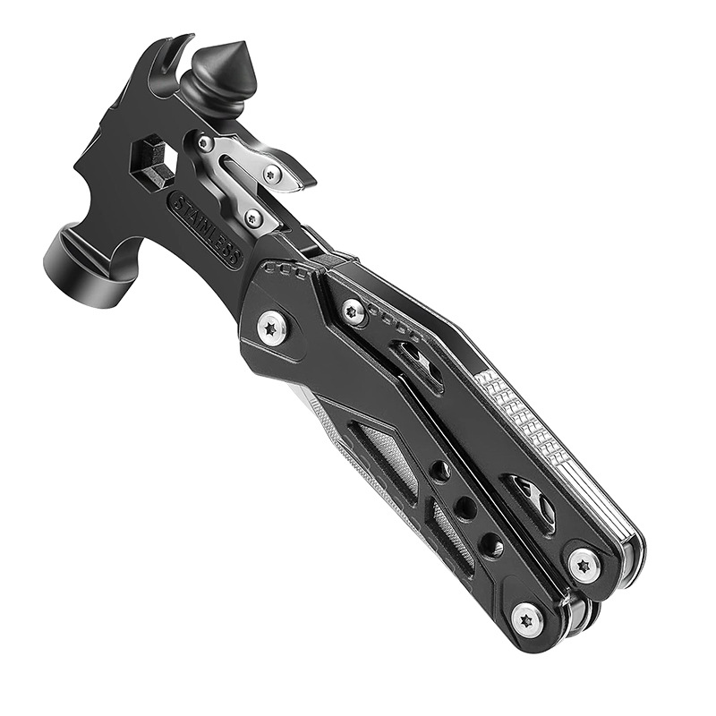 Wholesale outdoor multi-functional window-breaking tools, hammer pliers, portable vehicle-mounted survival and camping folding multi-purpose emergency escape hammers Application Scenario