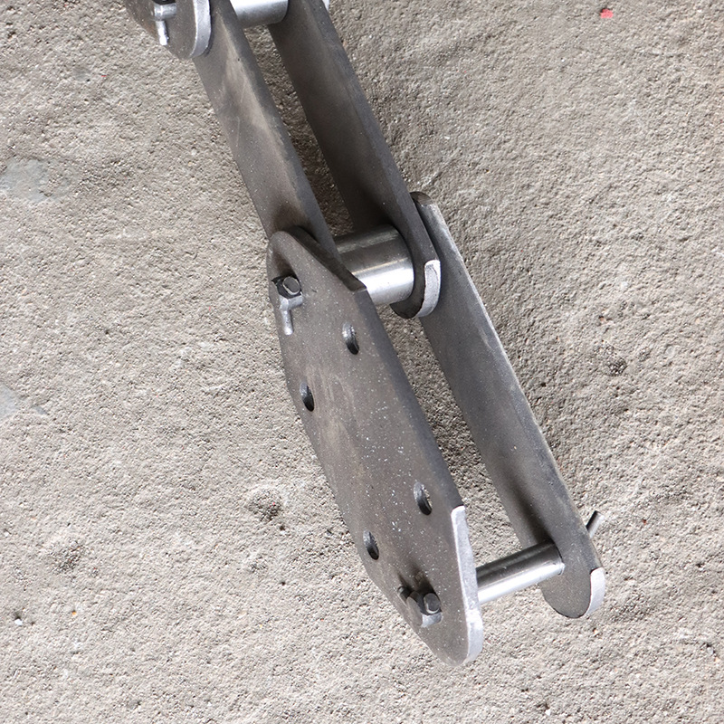 NE type plate chain for elevator, large pitch transmission chain, mining plate conveyor chain, stainless steel curved plate chain Application Scenario