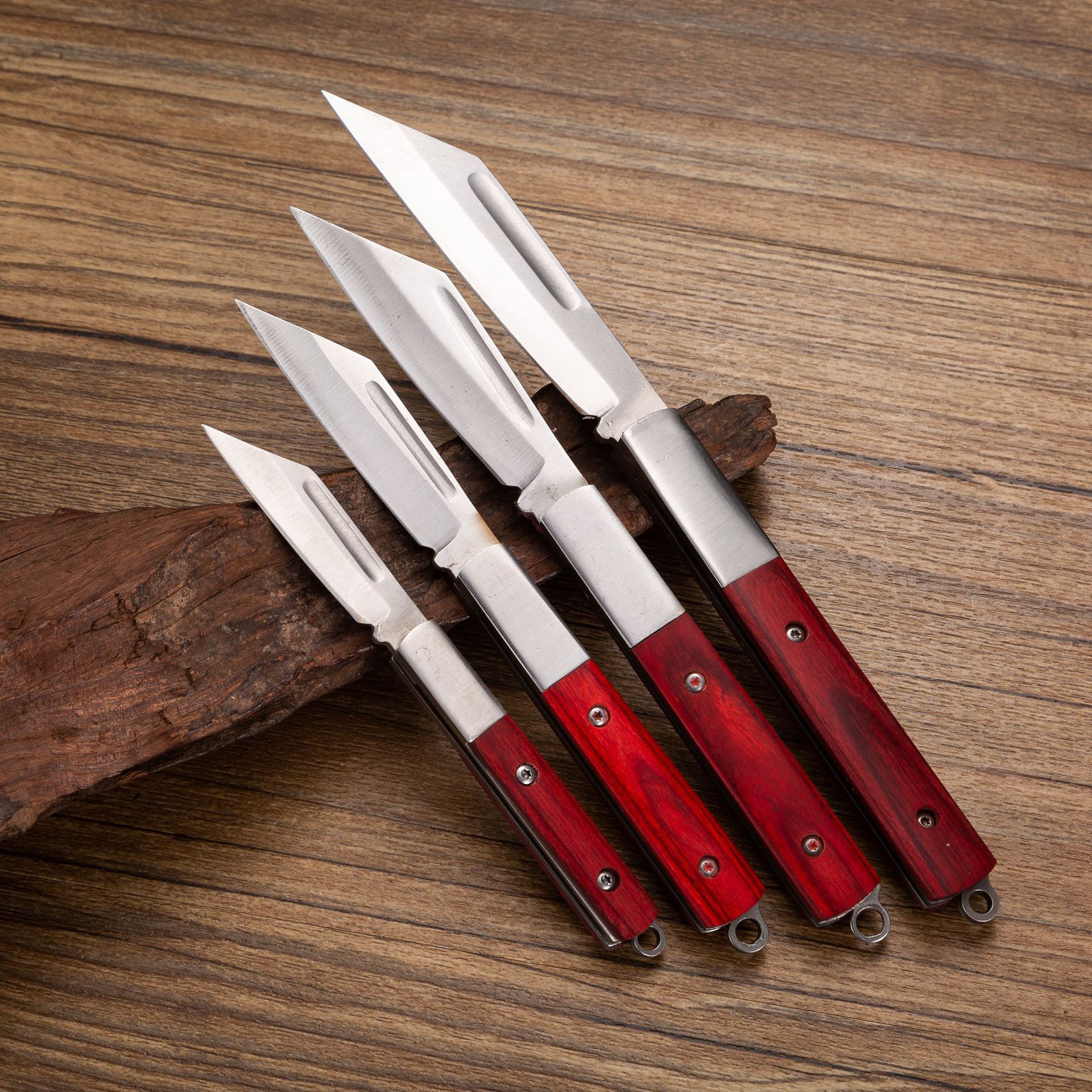 Chunmei Xiaodao offers a variety of folding knives with stainless steel and rosewood handles, household fruit knives, and outdoor self-defense knives details Picture