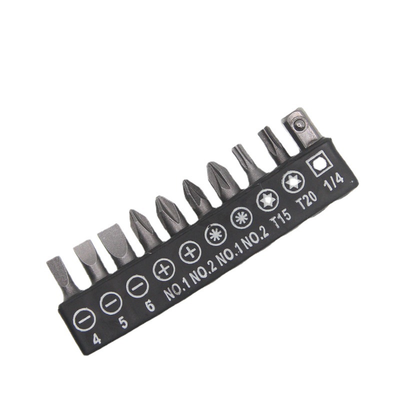 6.35 batch head 33-piece set 10pc12pc Small Flying socket screwdriver, lithium drill, hand drill, screwdriver head set accessories Item Picture