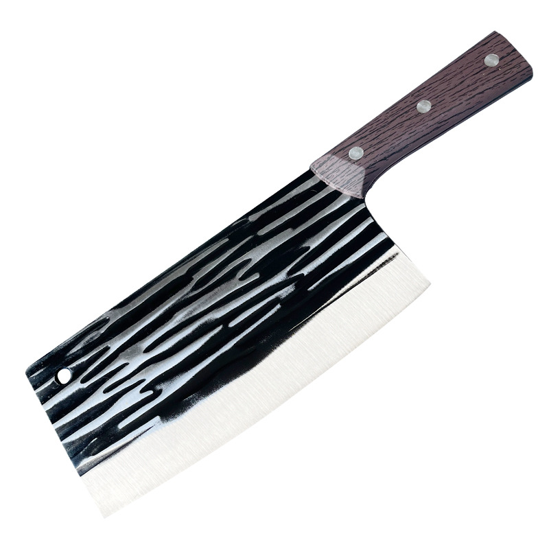 Wholesale of stainless steel forged bone-cutting knives, striped chopping knives, and kitchen chef-specific knives from Yangjiang Item Picture