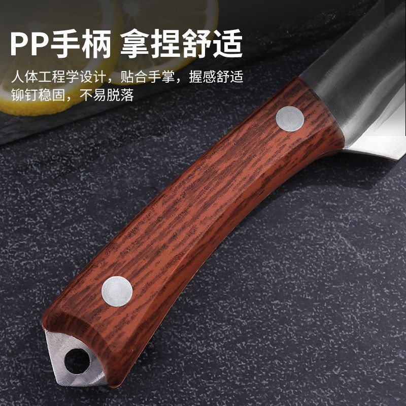 Multi-functional portable forged sharp camping and barbecue meat knife, fruit knife, kitchen knife, Mongolian hand-handled meat knife Application Scenario