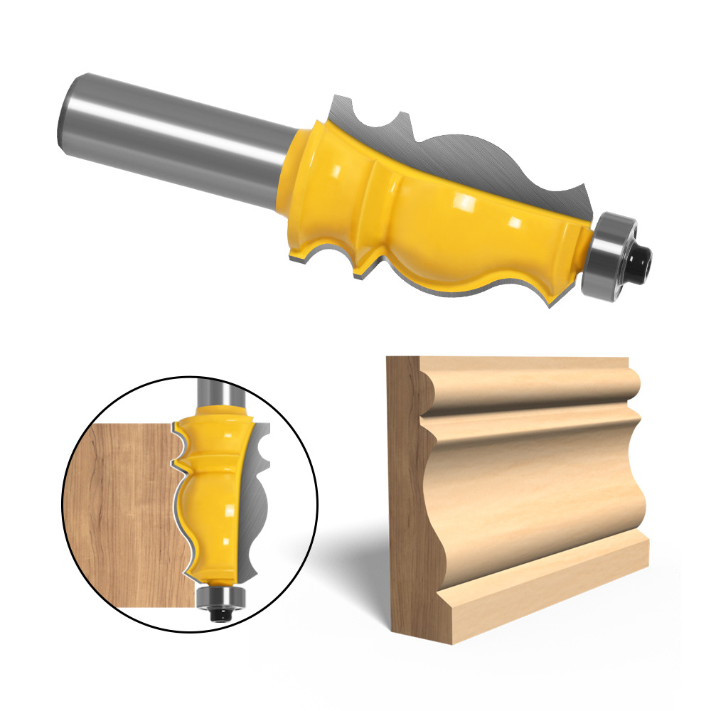 Export 1/2 fishtail handle knife, woodworking trimming knife, woodworking milling knife, engraving knife, line knife, yellow paint Specification drawing