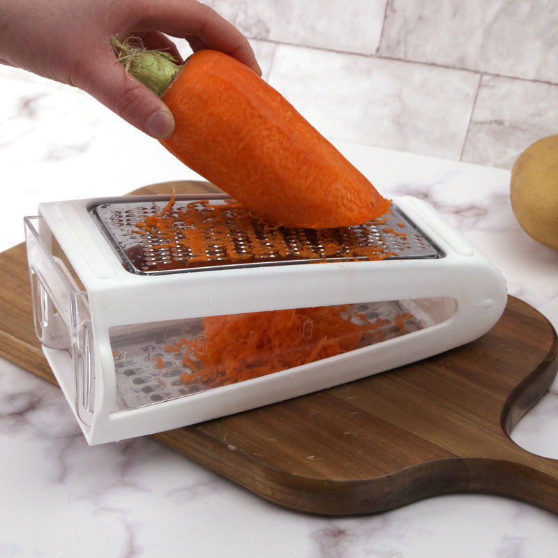 Double-sided cheese grater, capable of grilling cheese and butter in both left and right directions. A household multi-functional grater Specification drawing