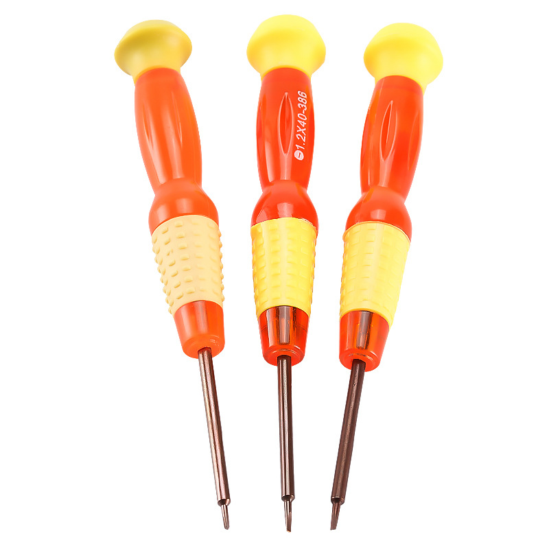 Mobile phone repair tools, double-headed small screwdriver, clock, laptop disassembly, flat-head cross watch screwdriver Specification drawing