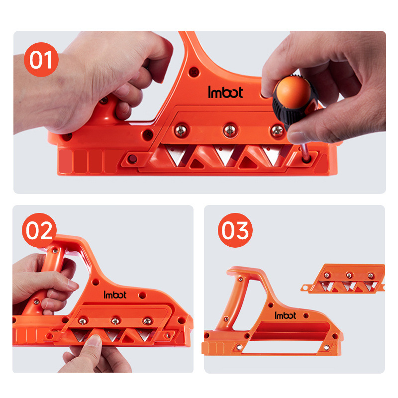 Woodworking corner planer, multi-angle gypsum board chamfer, double-angle bevel, 45/90, high hardness tool collection Specification drawing