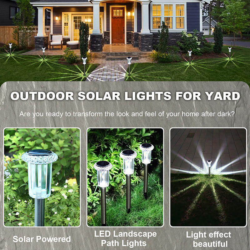 Solar white led lawn lights, scenic area decoration, solar lawn lights, corridor solar lawn lights wholesale Application Scenario