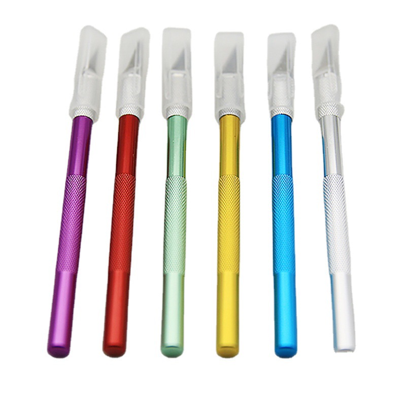 Each package of 500 pieces of engraving knives is a single aluminum rod utility knife, a mobile phone film application engraving knife, and a model-making tool Item Picture