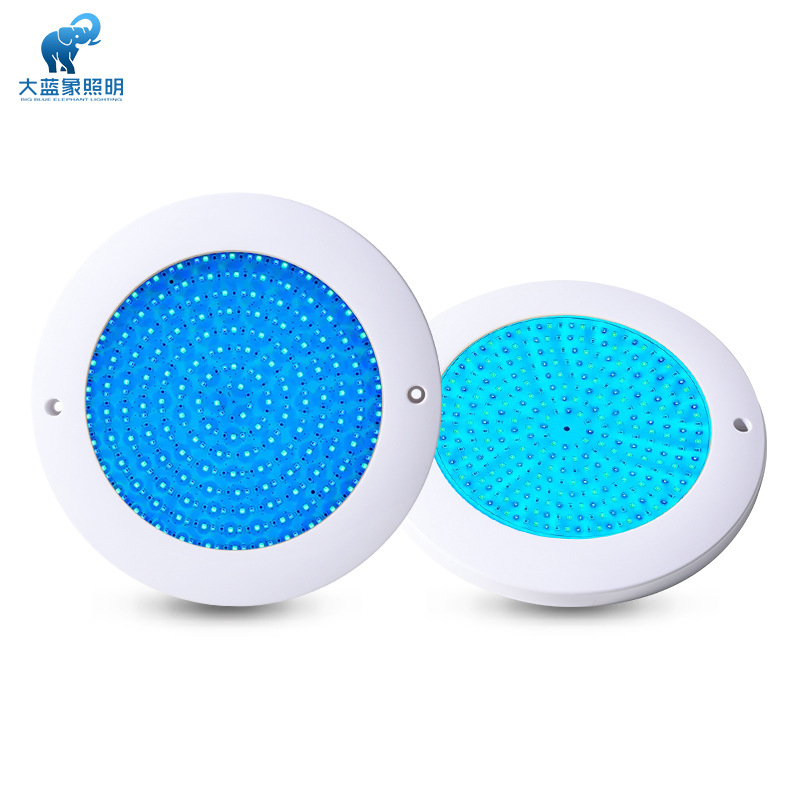 Seven-color wireless remote control underwater swimming pool light, outdoor waterproof all-resin potting low-voltage 12V / 24V sleeve underwater light details Picture