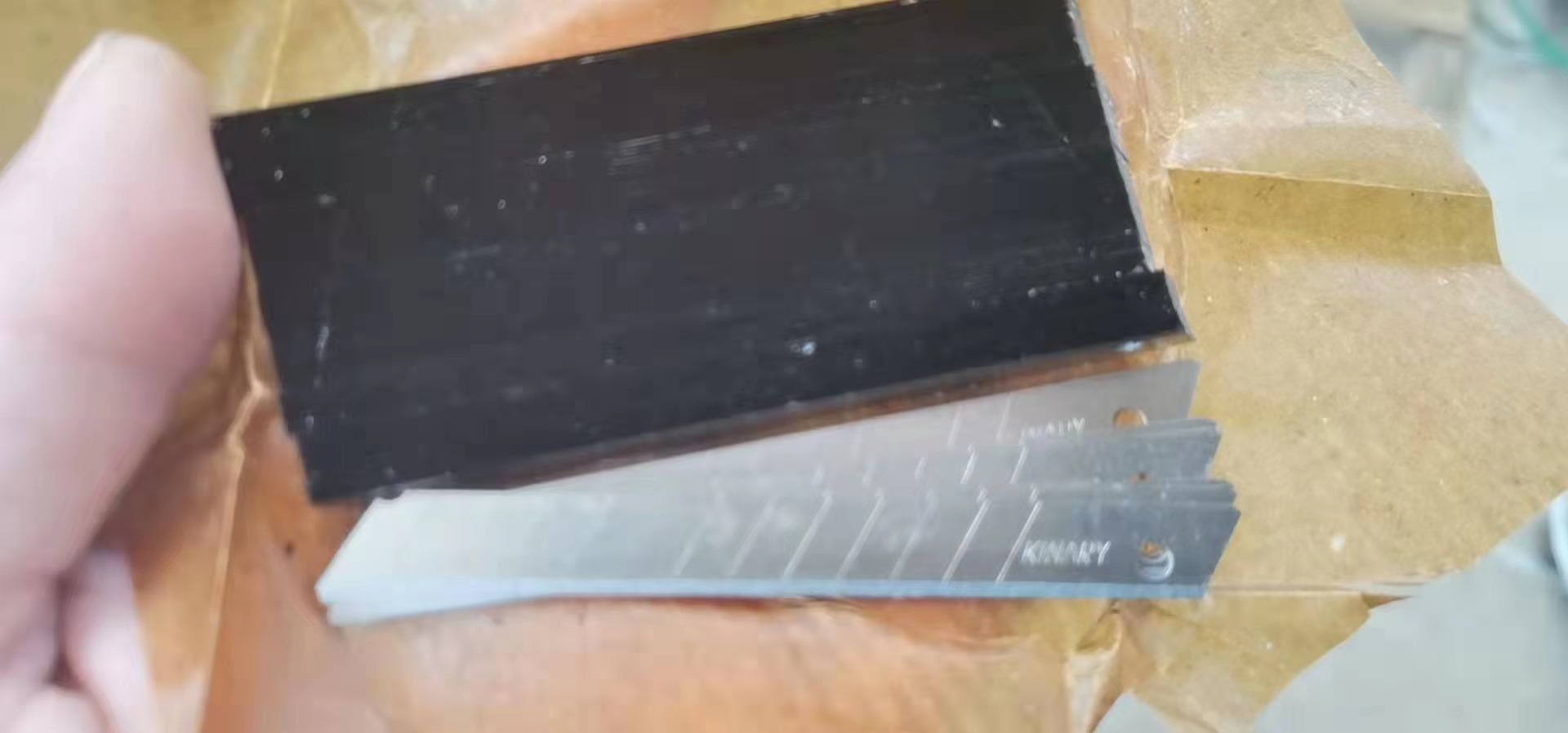 Genuine 30-degree sharp corner 9mm flat corner utility knife spare blade small blade undefined