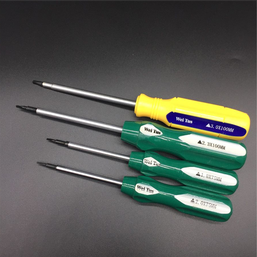 1.8 equilateral triangular screwdriver, 3.0mm equilateral triangular screwdriver, manual screwdriver, repair tools in stock for wholesale full figure