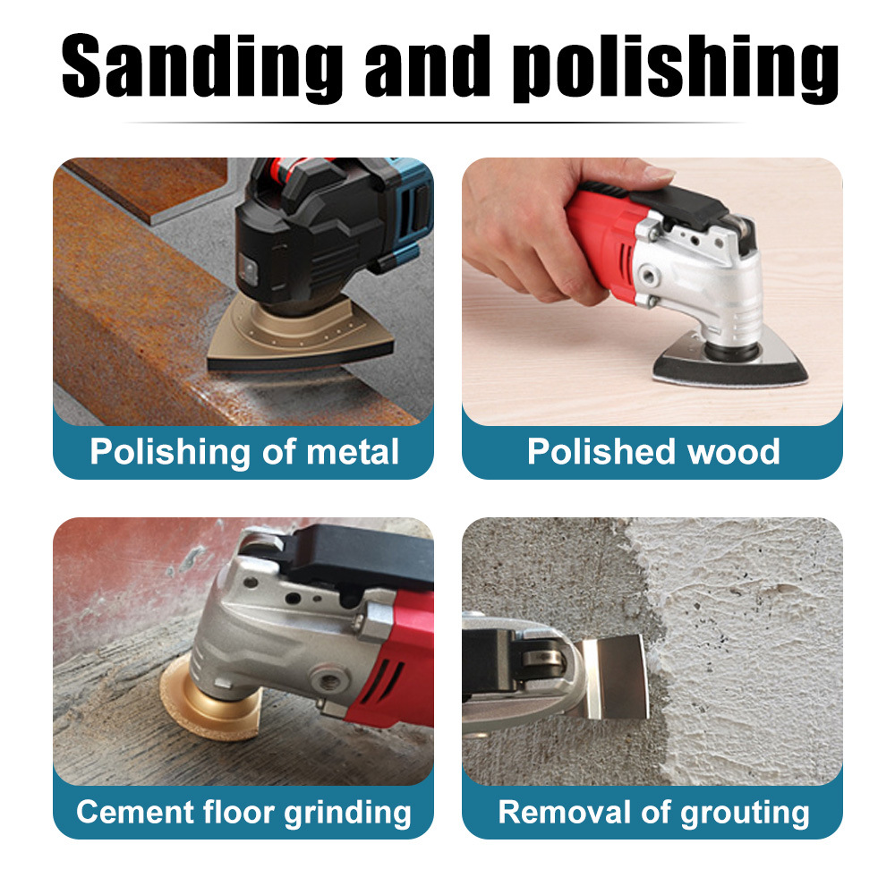 Universal all-purpose saw blade opening type quick-release saw blade multi-functional trimming machine, household woodworking, metal kitchen and bathroom grinding Specification drawing