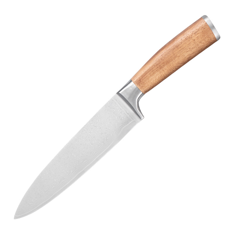 Damascus VG10 Japanese chef's knife, chef's cooking knife, hotel household kitchen knife, sharp and durable knife Item Picture