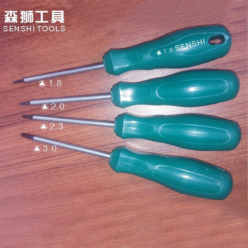Senshi Tools offers wholesale of various specifications of M-type manual triangular head screwdrivers made of chromium-vanadium alloy steel with magnetic heads details Picture