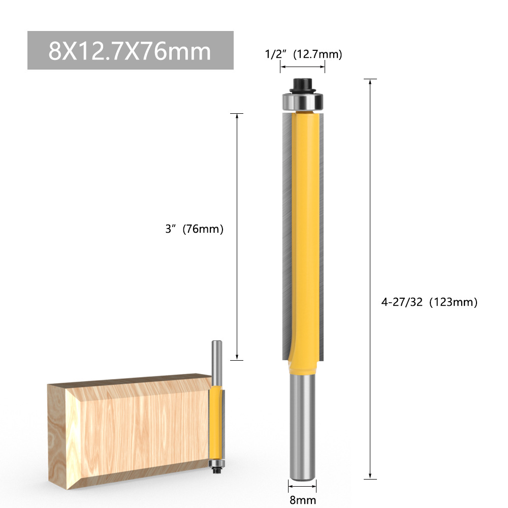 8 extended bearing trimming knives, woodworking milling cutters, trimming machine heads, and line trimming knives undefined