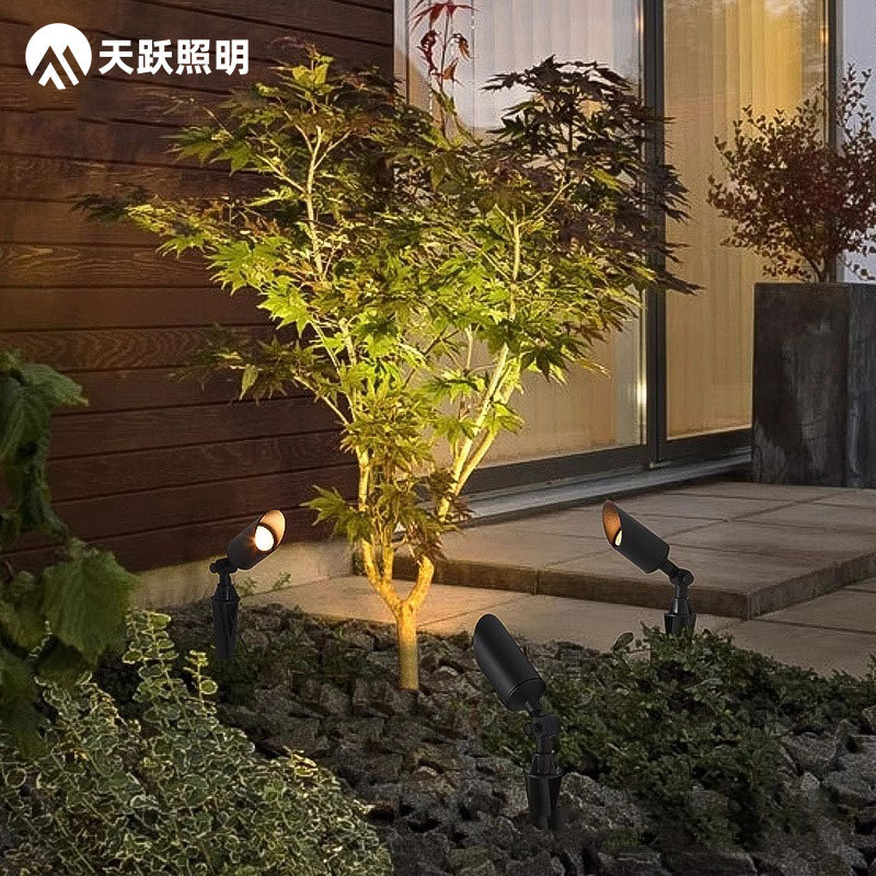 Tree shooting lights, tree illumination lights, landscape ground spotlights, outdoor lawn lights, outdoor courtyard lights, waterproof garden grass insert lights full figure