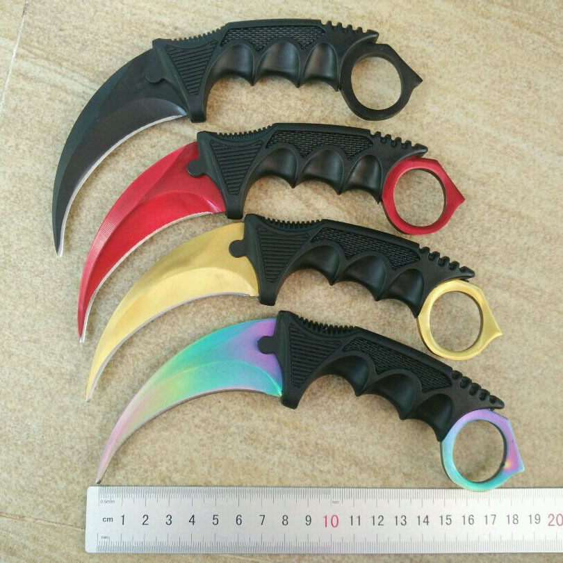 Counter-strike Wolf Claw Knife game csgo Claw knife Camping outdoor tool Portable claw knife Fox claw high hardness full figure