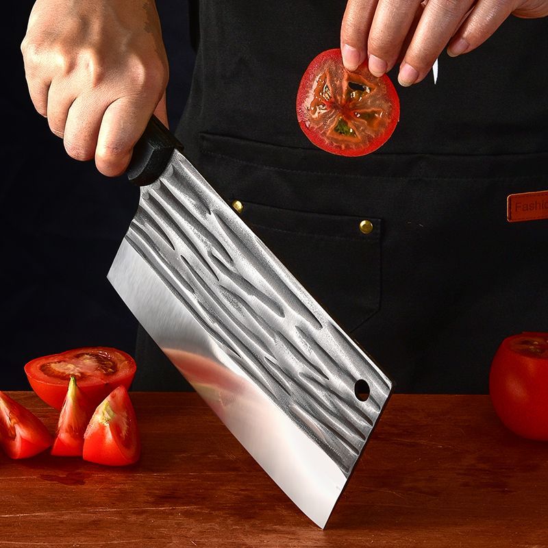 Wholesale forged household kitchen knives, sharp chef-specific chopping knives, stainless steel slicing knives, and kitchen bone cutting knives Specification drawing