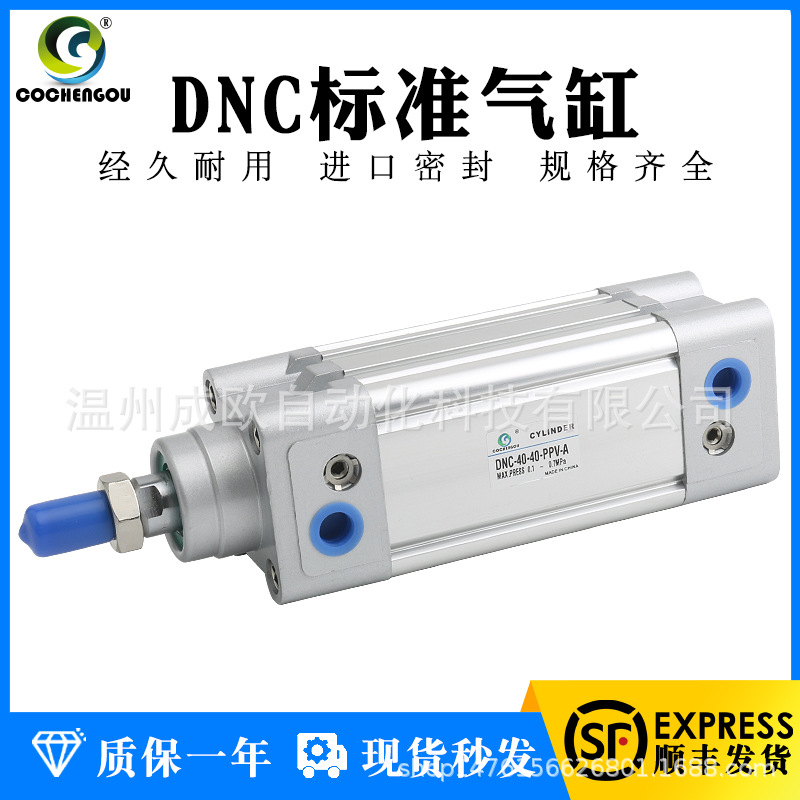 Standard cylinders: DNC-32-20-25-30-40-50-63-75-80-100-125-150-200-PPV-A full figure