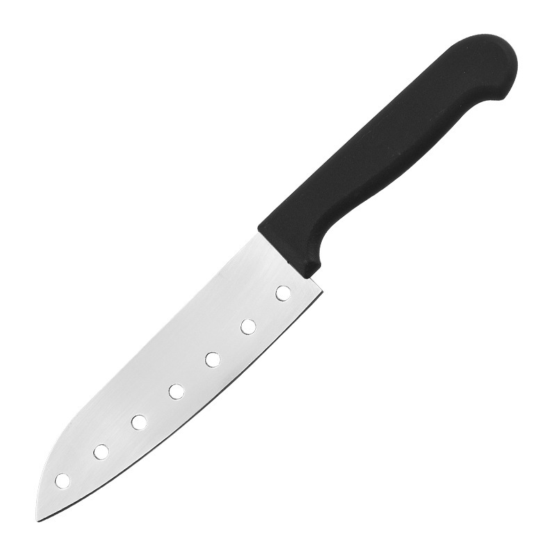 Stainless steel seven-hole sushi knife, Japanese sashimi cooking knife factory in stock, kitchen household set knife Item Picture