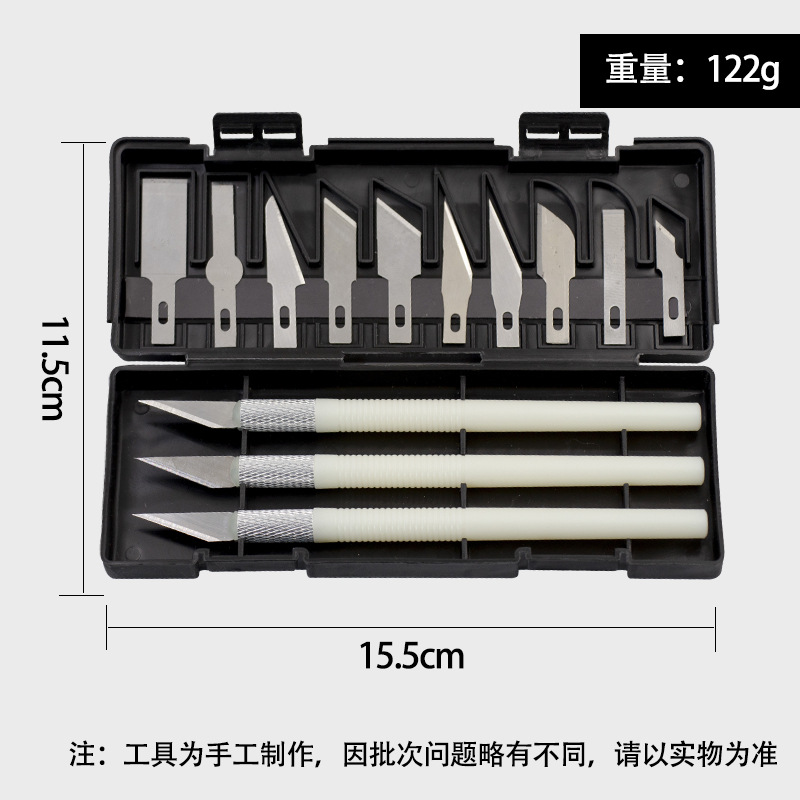 13PC engraving knife, utility knife, laundry detergent bottle cutting knife, pen knife, film application knife, combination blade, paper-cutting tool details Picture