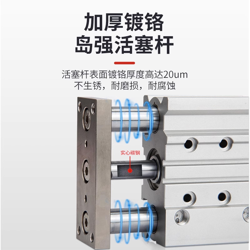 Three axis rod cylinder MGPM12/16/20/25/32/40/50/63/80/100 pneumatic guide cylinder Application Scenario