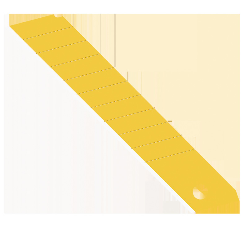 Factory wholesale of titanium-gold-plated utility blades, large gold SK5 alloy steel 18mm industrial grade blades Item Picture