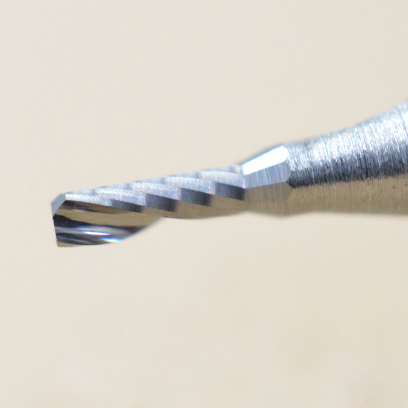 3.175mm3A variable diameter tungsten steel single-edge milling cutter, acrylic PVC advertising engraving machine tool, CNC engraving tool details Picture