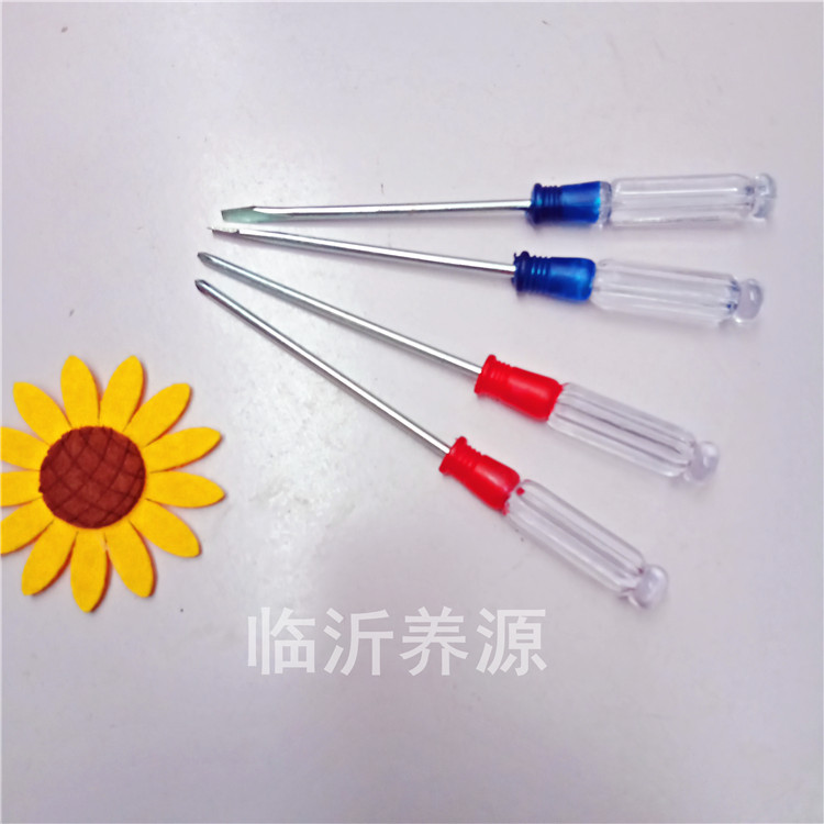 Manual screwdriver, small screwdriver, plum blossom cross flat-head screwdriver, crystal with paint screwdriver Specification drawing