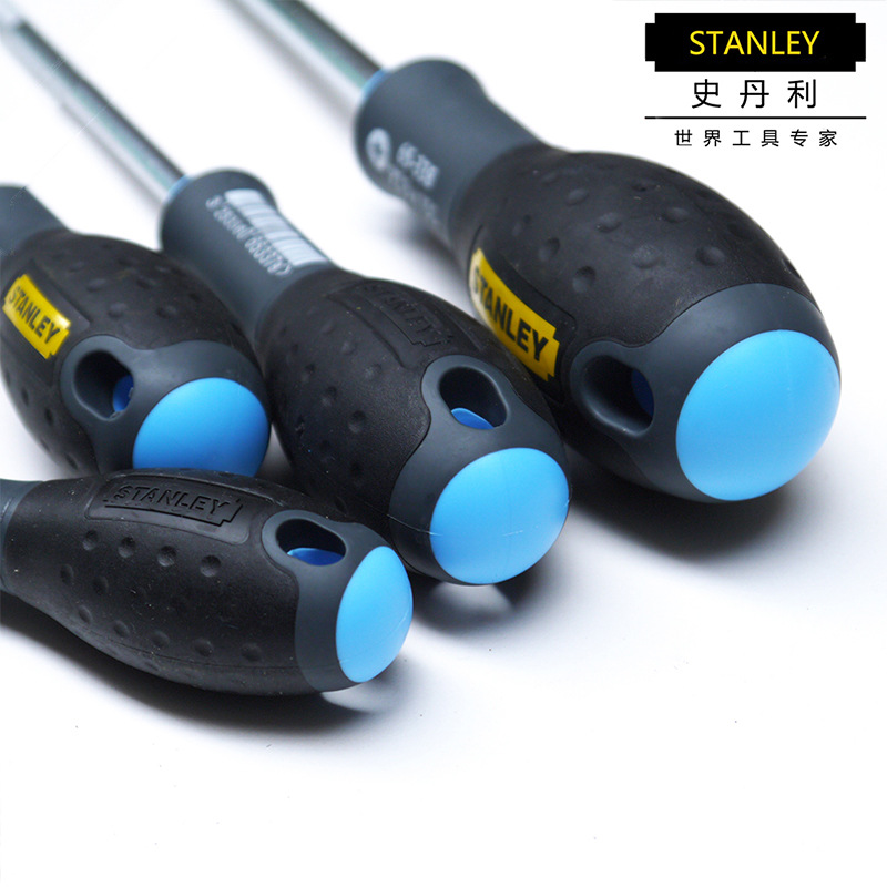 Stanley original three-color handle cross-head screwdriver PZ1*100mm cross-head screwdriver 65-335-14 details Picture