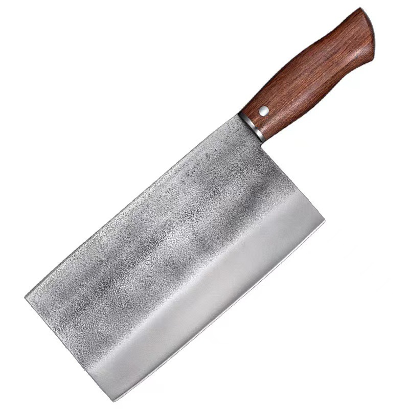 Factory direct sales of hand-forged household chopping and cutting dual-purpose knives with 8mm thick backs, commercial bone chopping knives, and chef's roast meat knives Item Picture