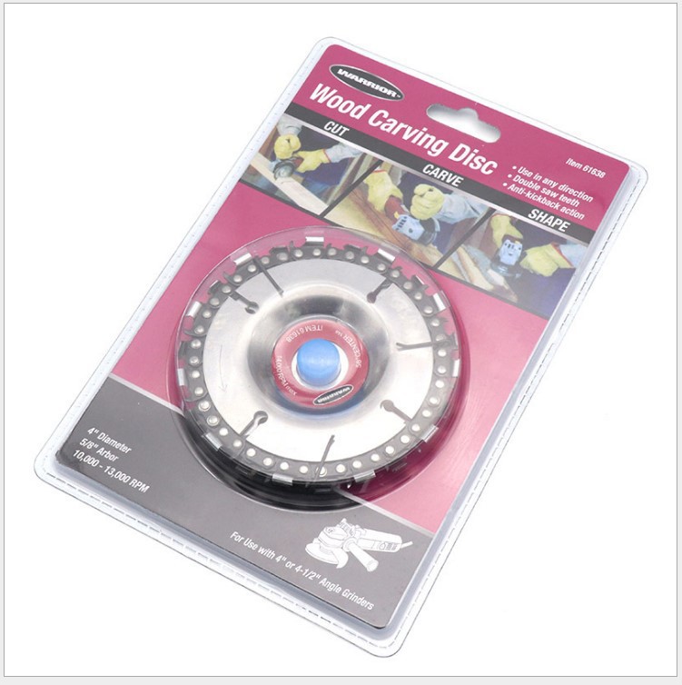 Cross-border 4-inch and 5-inch Angle grinders, chain discs, woodworking slotting saw blades, chain saw blades, cutting blades, wood cutting Specification drawing