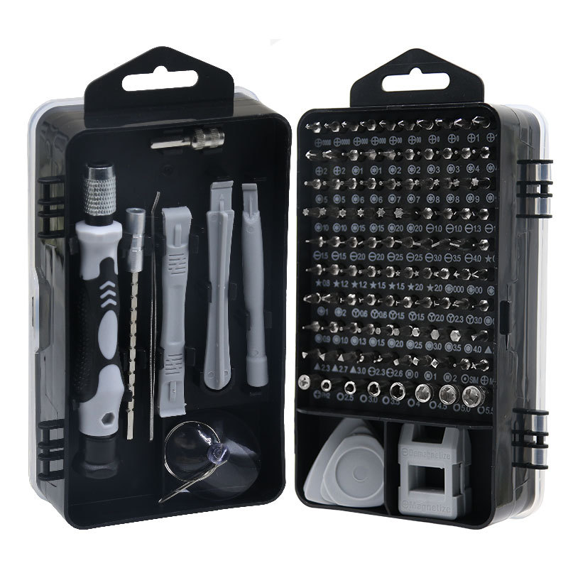 Factory direct supply 115-in-one screwdriver set, strong magnetic high-hardness screwdriver, multi-functional mobile phone repair tool Item Picture