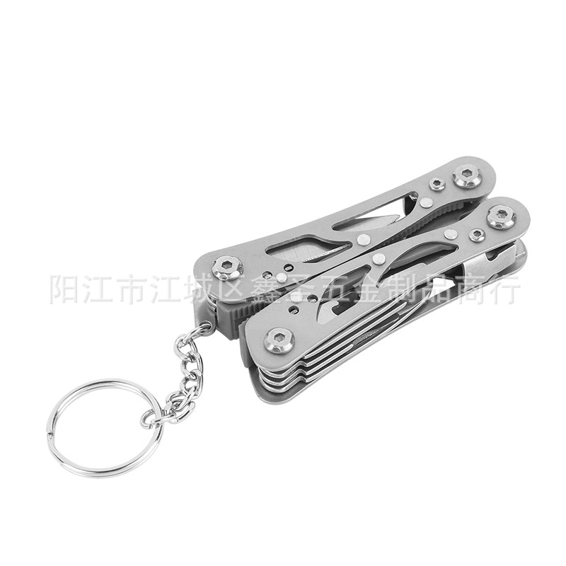 Factory stainless steel outdoor multi-functional folding pliers, mini multi-purpose combination household maintenance pliers, multi-functional tool pliers undefined