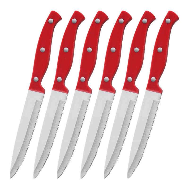 The factory's best-selling recommendation is the simple brushed stainless steel steak knife, which is precisely sharp and durable, making it easy to cut steaks Item Picture