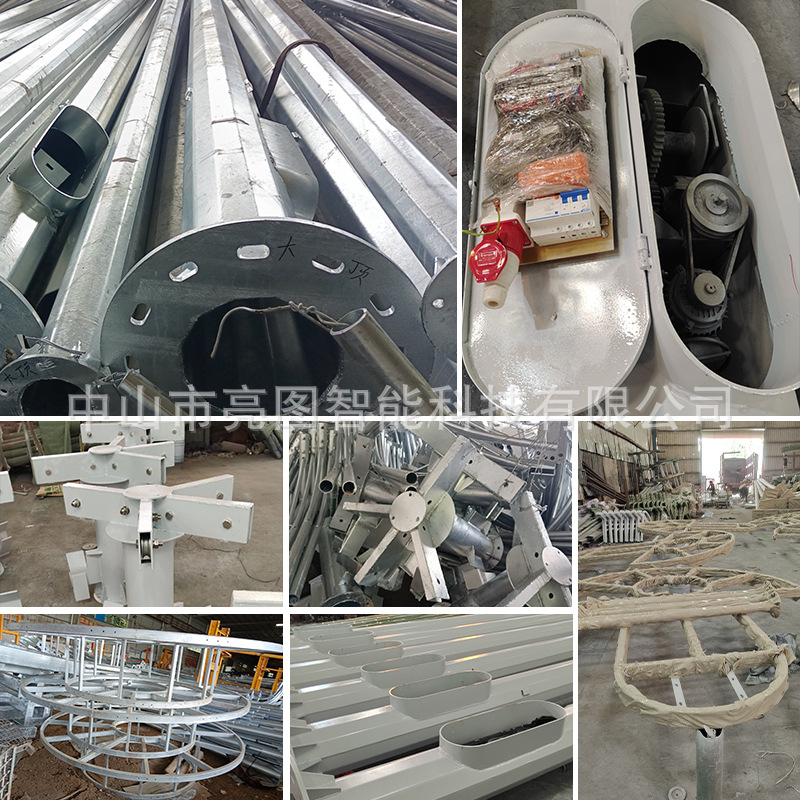 Height-adjustable high mast lights: 18 meters, 25 meters, 20 meters. Square stadium lights, port stadium floodlights, station and airport lighting lights Specification drawing
