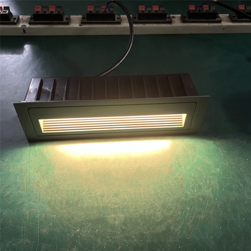 led rectangular embedded waterproof outdoor corridor corner lights, stair treads, steps, sockets, steps full figure
