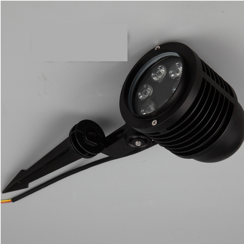 Outdoor waterproof 6W ground plug floodlight, LED lawn light, ground plug light, garden landscape light, led tree projection light, ground buried light details Picture