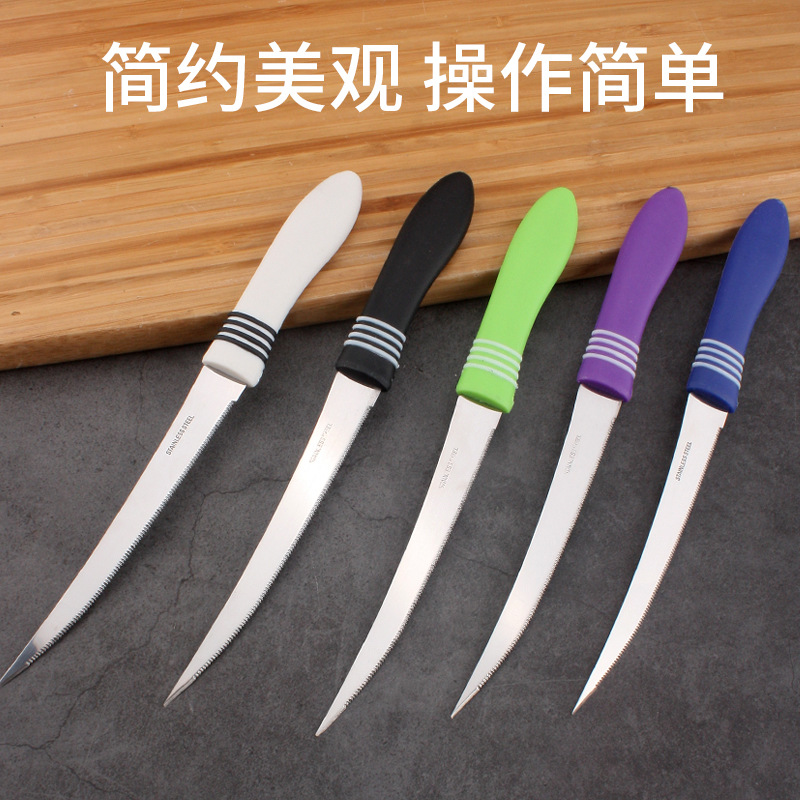 Wholesale stainless steel steak knives, fruit peelers, steak knives, bread knives, serrated knives and household kitchen knives from the manufacturer details Picture