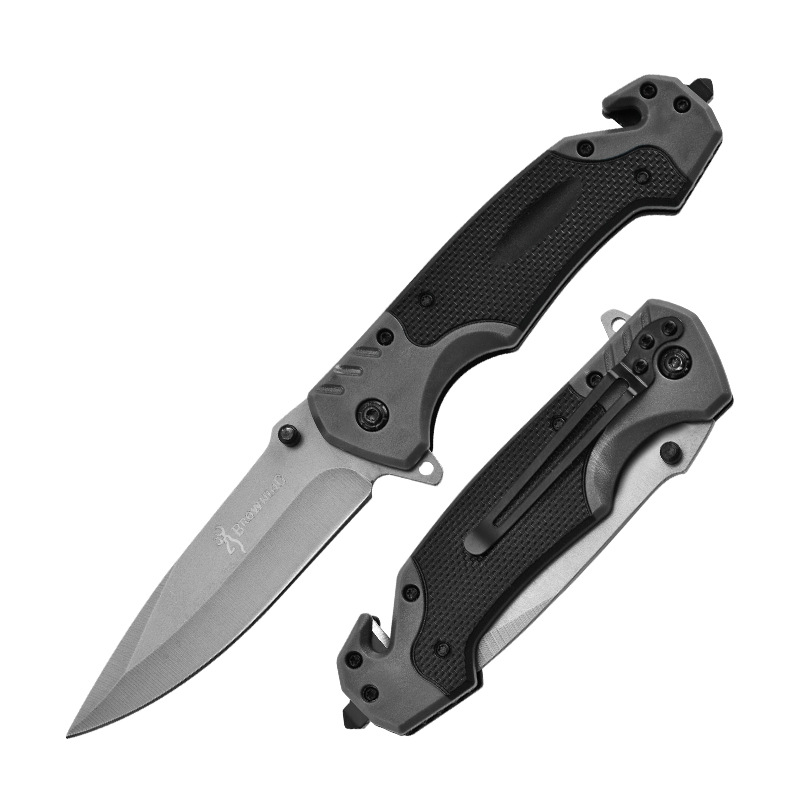 Factory stock folding knives, stainless steel high-hardness outdoor knives, fishing knives, self-defense and camping multi-functional folding knives Item Picture