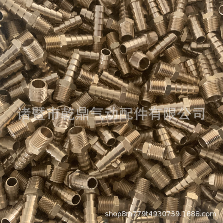 High-quality brass American standard pipe fittings 3/8NPT-3/8 hose copper fittings, copper external wire tower air pipe fittings Specification drawing