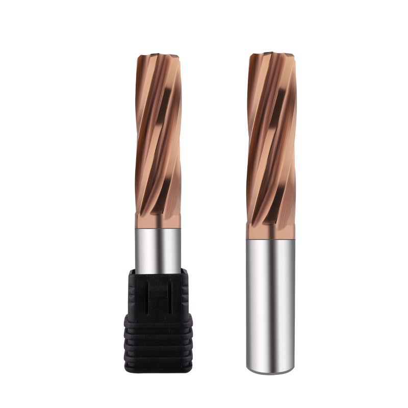60-degree imported hard alloy reamer H7 high-precision coated tungsten steel spiral reamer lengthening machine drill bit straight shank Item Picture