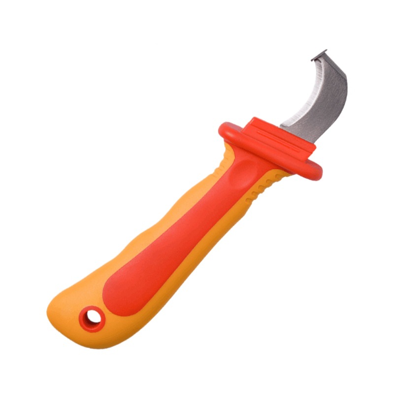 VDE high-voltage resistant 1000V hardware tools, special insulated electrician's dedicated wire cutting horn knife, cable electrician's knife Item Picture