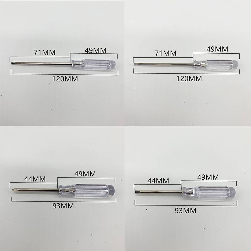 Small screwdrivers 3.0mm, 2.0mm, 1.5mm, cross-shaped, one-line toys, glasses, watches, mini tools manufacturer wholesale Specification drawing