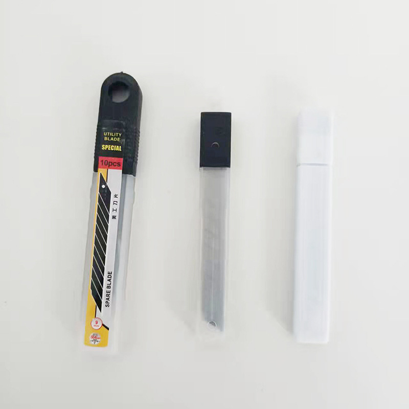 Genuine 30-degree sharp corner 9mm flat corner utility knife spare blade small blade details Picture