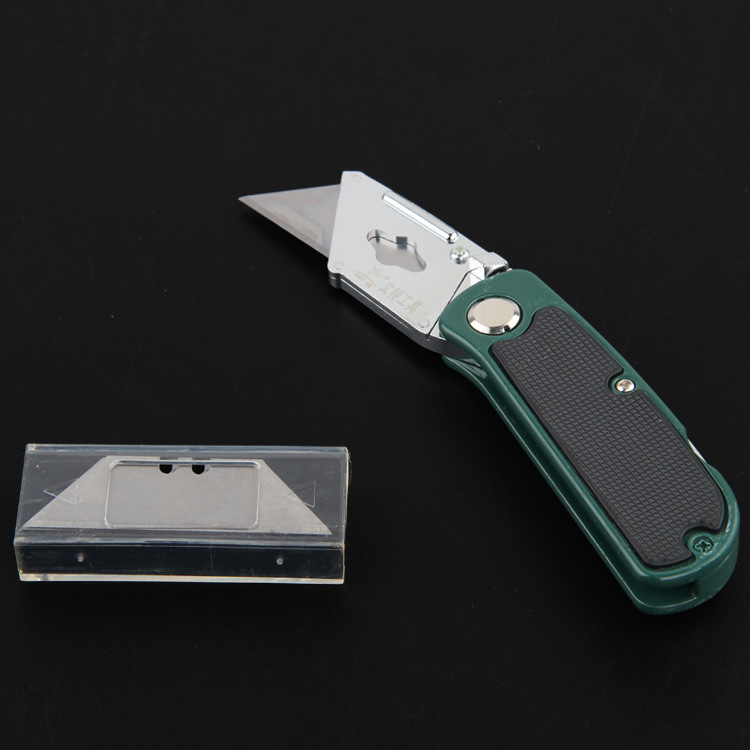 Wholesale heavy-duty folding utility knives, paper cutting knives, wallpaper knives, large carpet cutting knives, and multi-functional tool knives Specification drawing