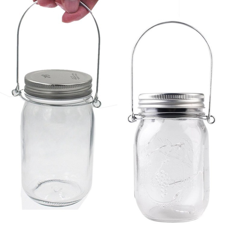 Solar glass jar, 30 lamp beads, light source Mason bottle accessories, LED copper wire, American garden firefly hanging lamp Application Scenario