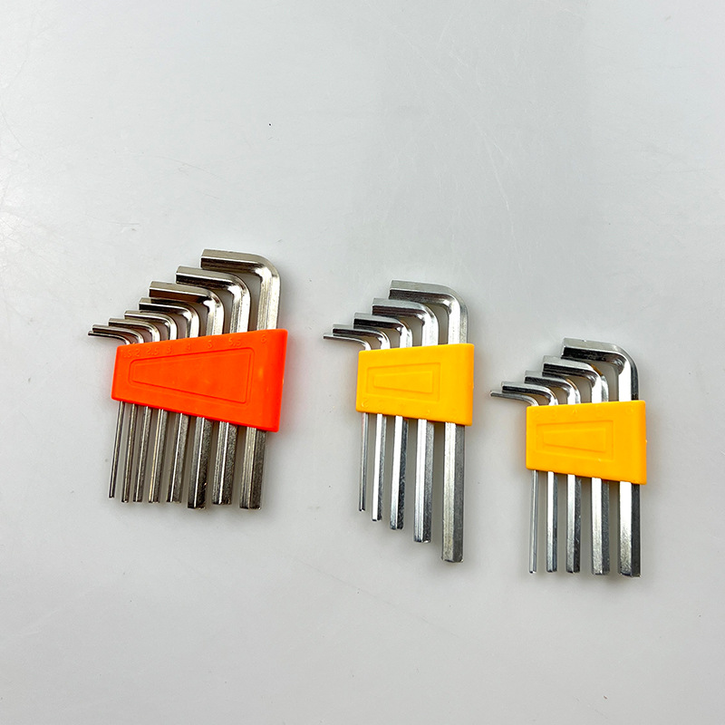 Small hexagon socket wrench set, flat head hexagonal eight-piece set tool, hexagonal socket wrench L-shaped hexagon details Picture